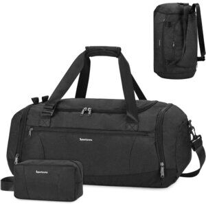 Gym Duffle Bag for Men & Women Sports Travel Backpack with Shoe Wet Compartment